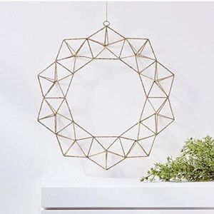 West Elm Glitter Geo Wreath